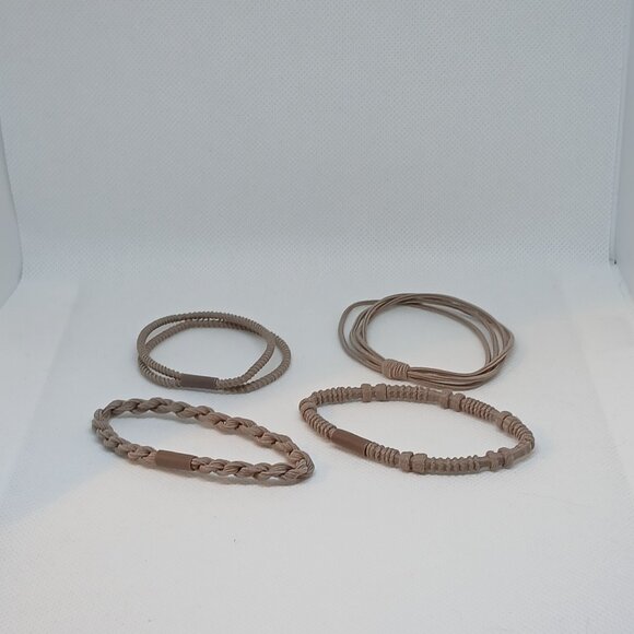 NWOT Set of 4 Brown Adjustable Braided String Bracelets Jewelry Accessories #13 - Picture 8 of 10